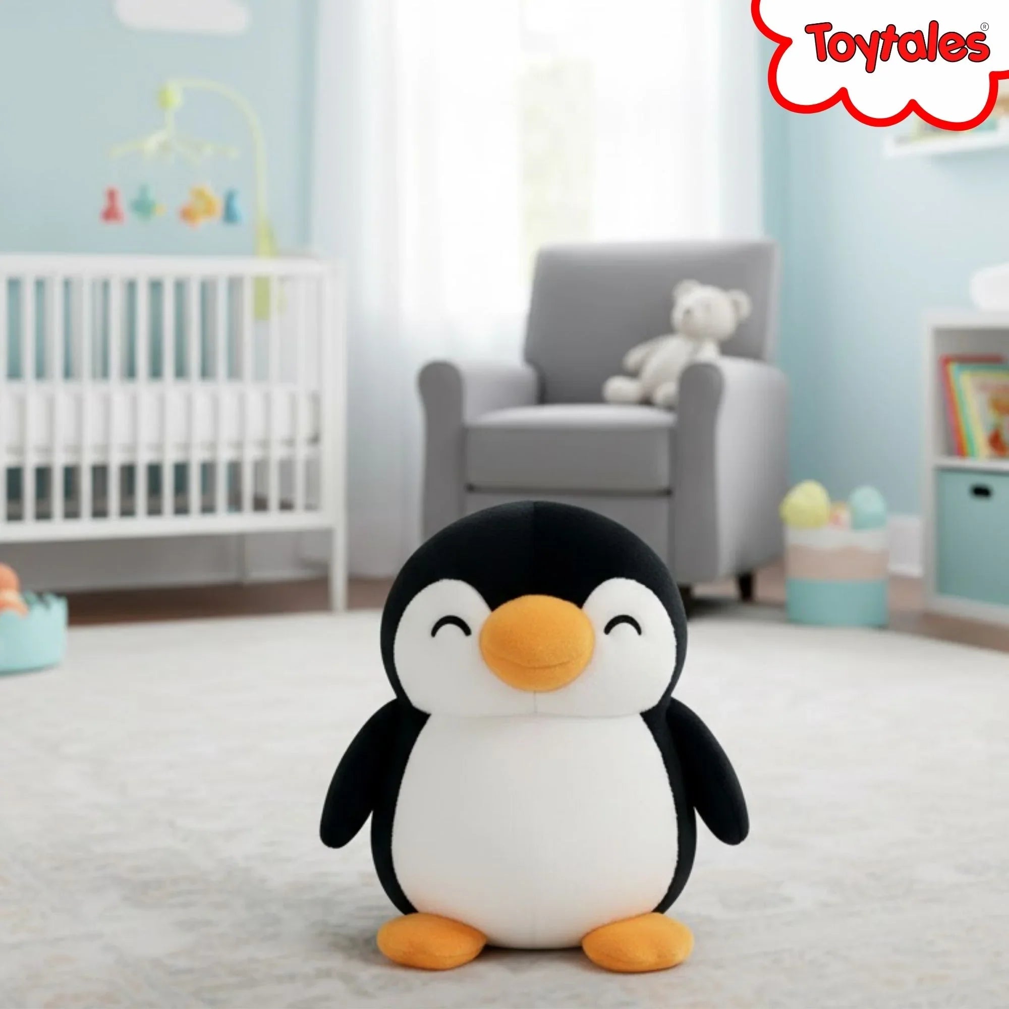 Penguin Black And White Soft Plush