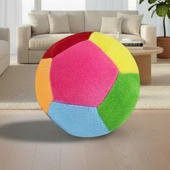 TOYTALES Plush Rattle Ball – Soft Colorful Baby Toy 14cm