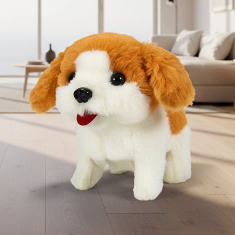 TOYTALES Walking & Barking Snooby Dog, Interactive Plush Puppy Toy