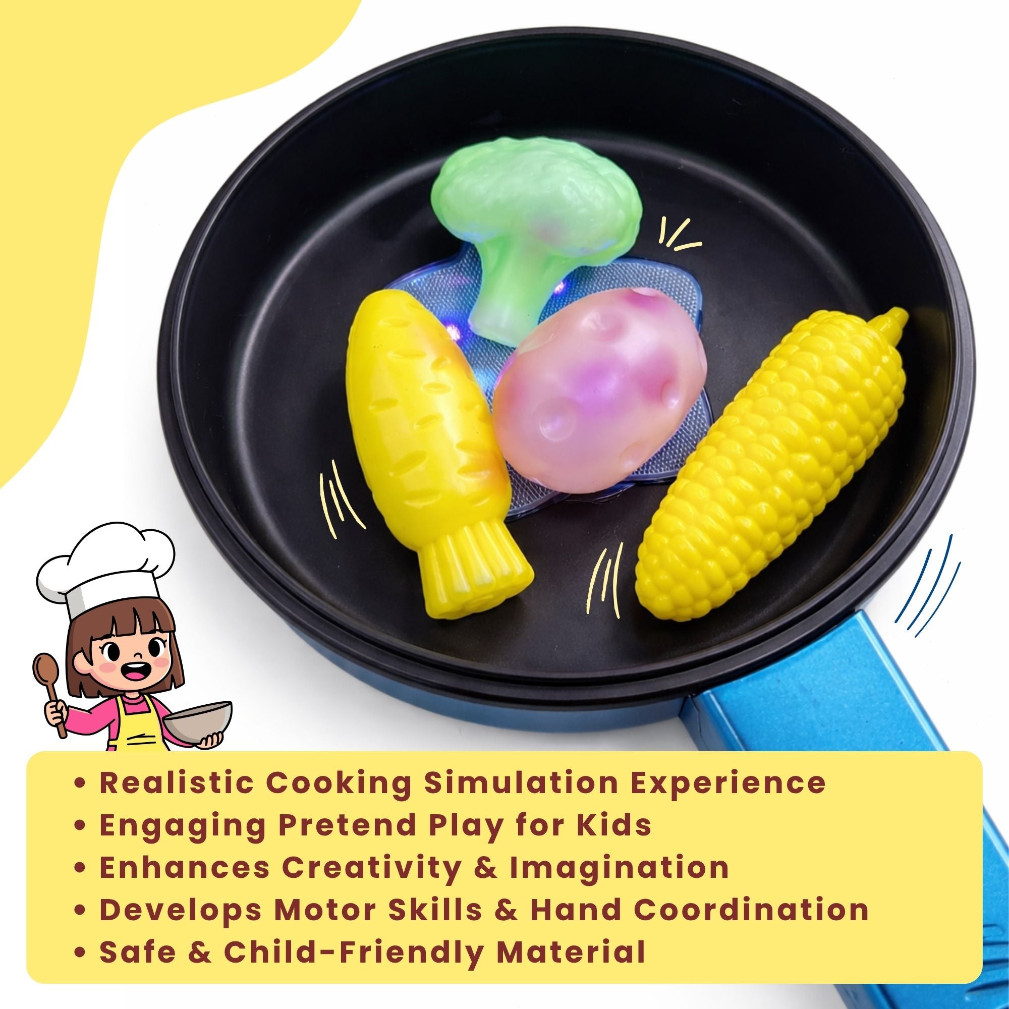 Kids Pretend Play Kitchen Toy Set