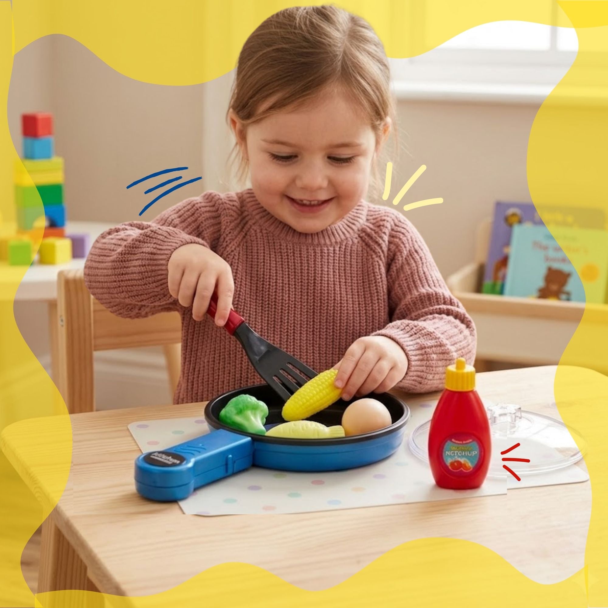 Kids Pretend Play Kitchen Toy Set