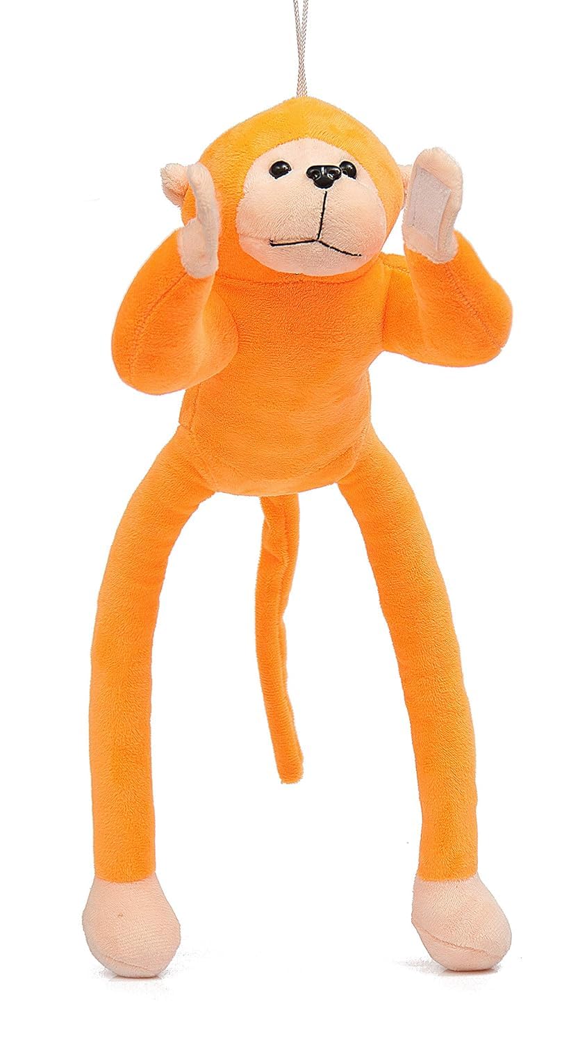 TOYTALES Namaste Hanging Monkey Plush Soft Toy Stuffed Animal For Kids 45 cm