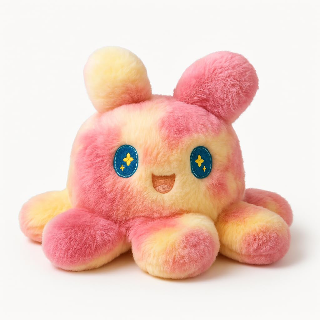 TOYTALES Rainbow Octopus Plush Soft Toy Cuddly Stuffed Animal 30cm