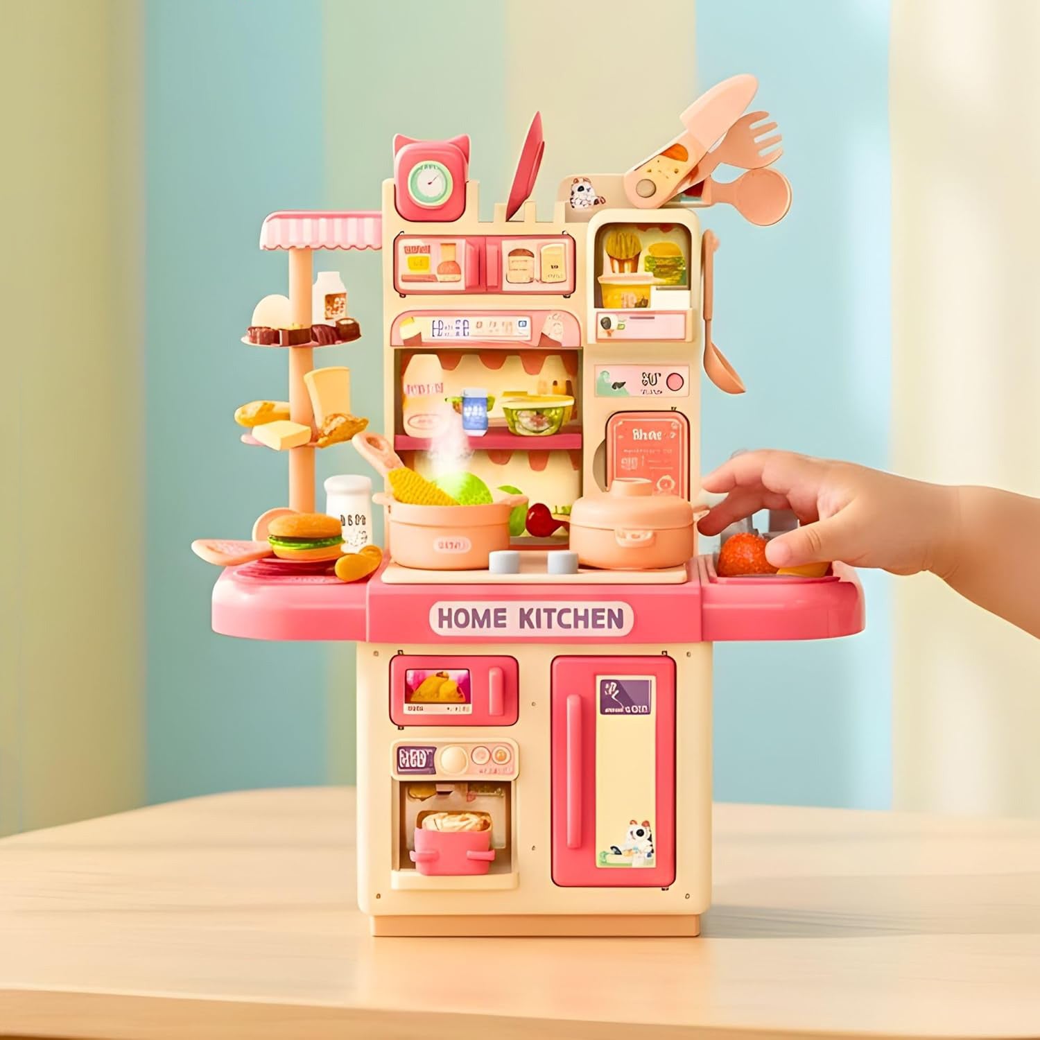 TOYTALES Kitchen Playset Interactive Cooking Toy for Kids