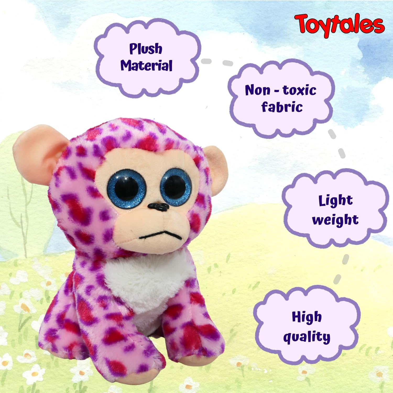 TOYTALES Little Monkey Plush Animal Soft Toy 22cm