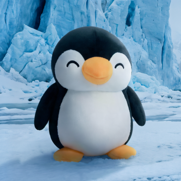 TOYTALES Mini Penguin Black And White Soft Plush Toy 15cm