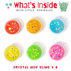 Colorful Glitter Slime Cups for Kids with Bright Colors