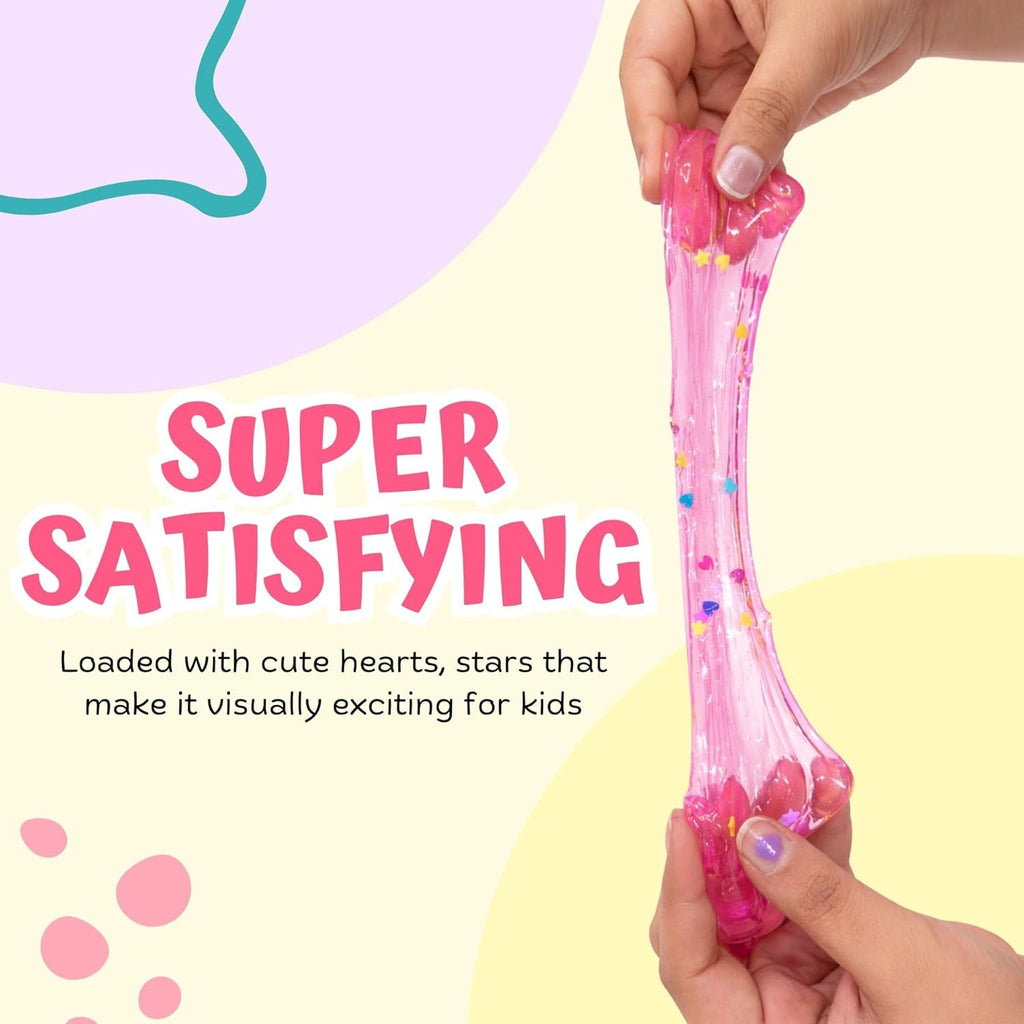 Colorful Glitter Slime Cups for Kids with Bright Colors
